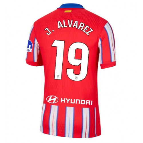 Moški Nogometni dresi Atletico Madrid Julian Alvarez #19 Domači 2024-25 Kratek Rokav